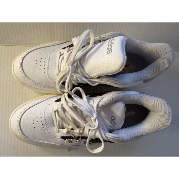 Adidas Courtblock Women's 7 Tennis Leather Shoes White Black New With Tags - Picture 6 of 10